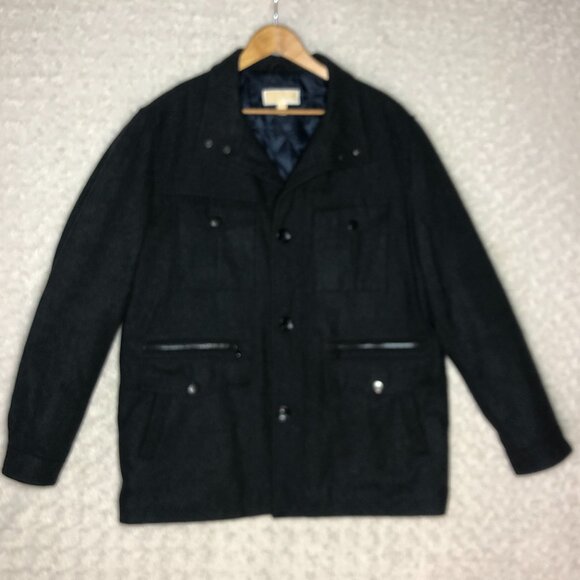 Michael Michael Kors Men's Black Field Utility‎ Jacket Size XL - Picture 1 of 9